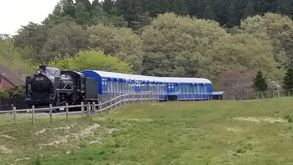 小岩井農場まきば園の駐車場から見える機関車
