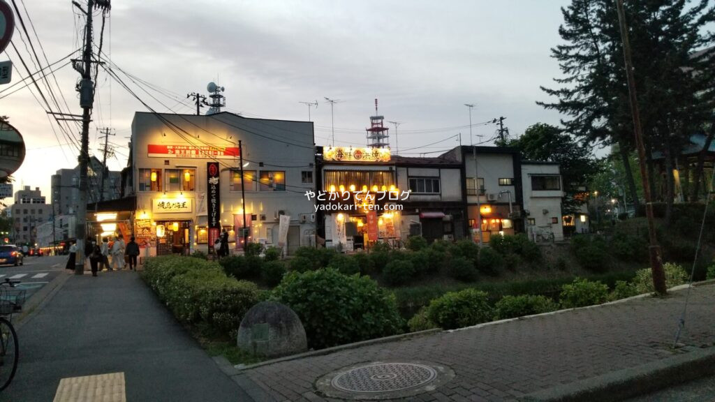 盛岡櫻山神社前の飲食店