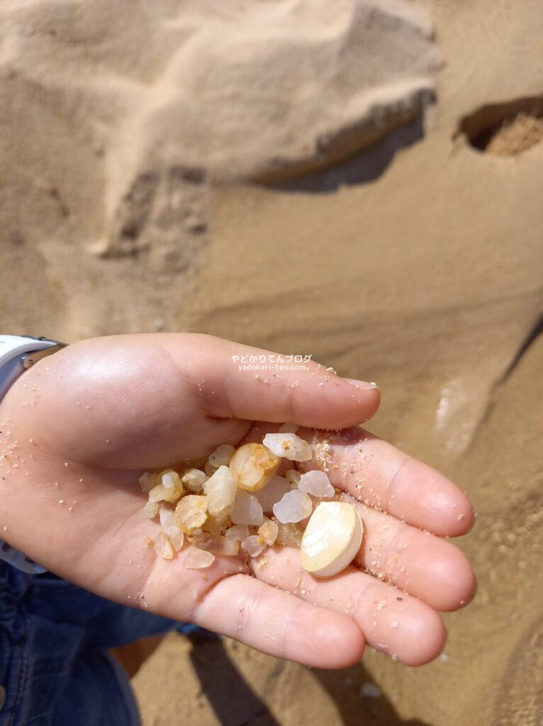 石垣島クリスタルビーチで拾った水晶