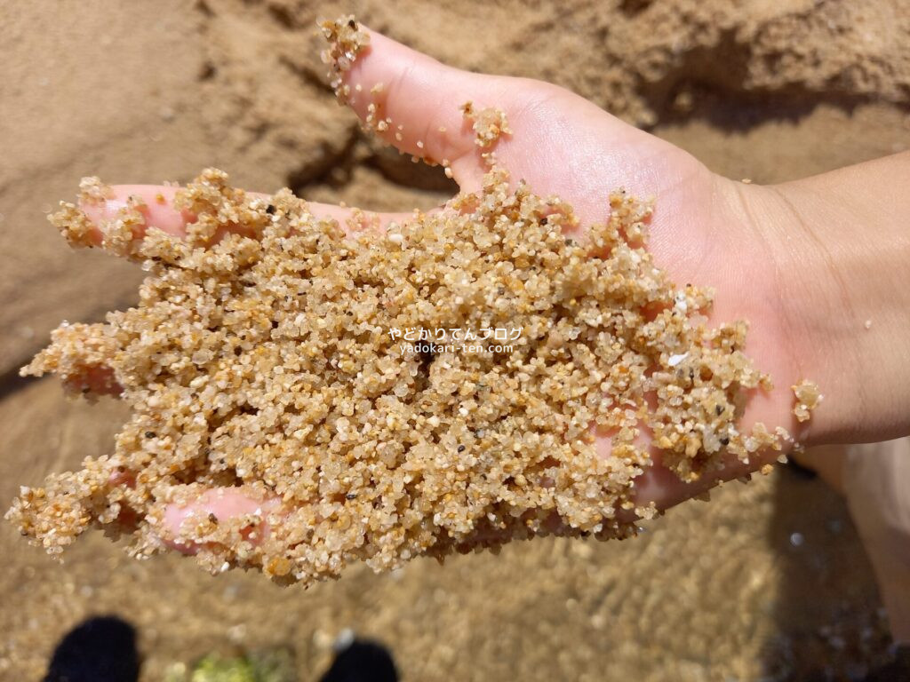 石垣島クリスタルビーチの砂