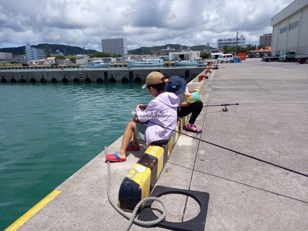 石垣島漁港での釣り