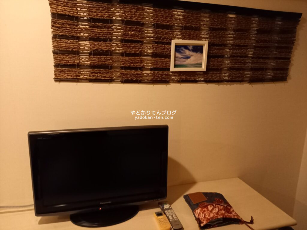 ホテルグランビューガーデン沖縄の客室テレビ
