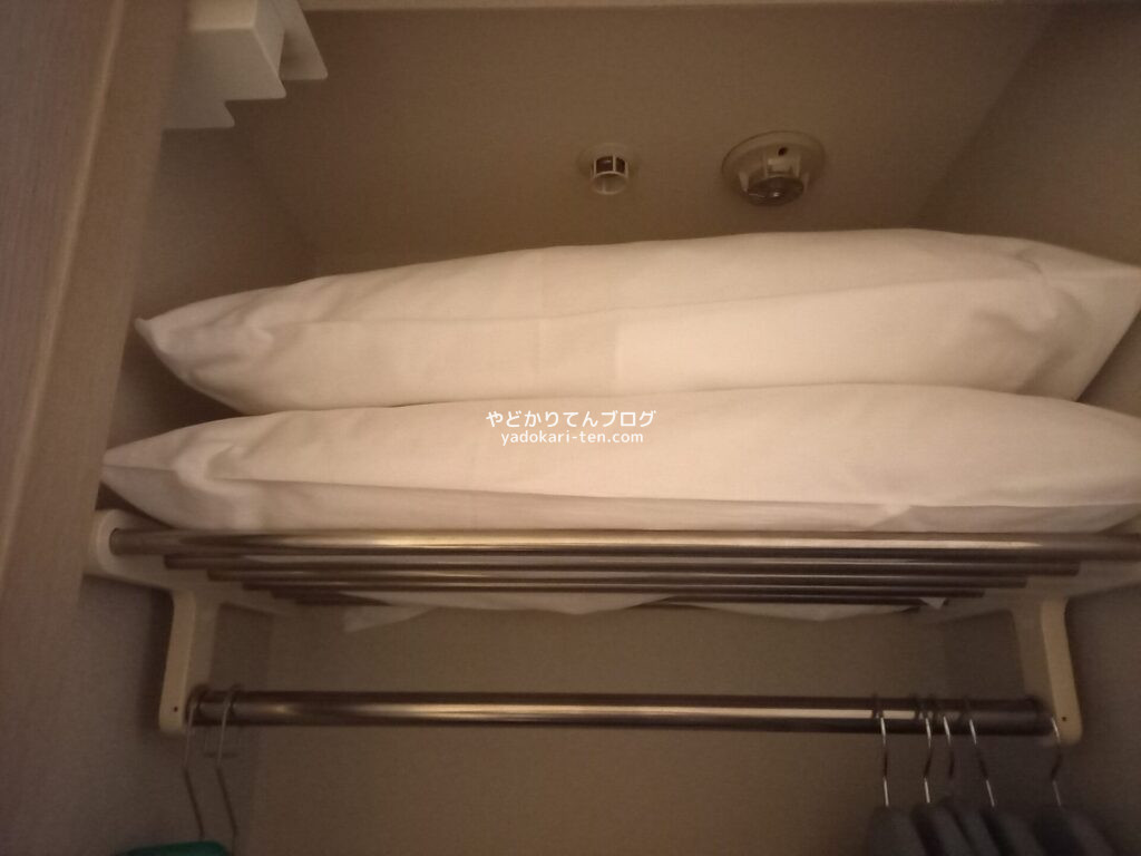 徳島グランヴィリオホテルの客室にある枕