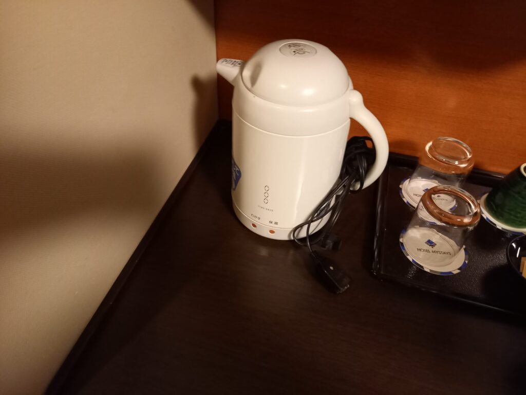 ホテルマイステイズ京都四条の客室電気ポット