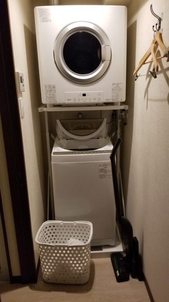 アクアリゾートインチャタンの客室洗濯機＆乾燥機