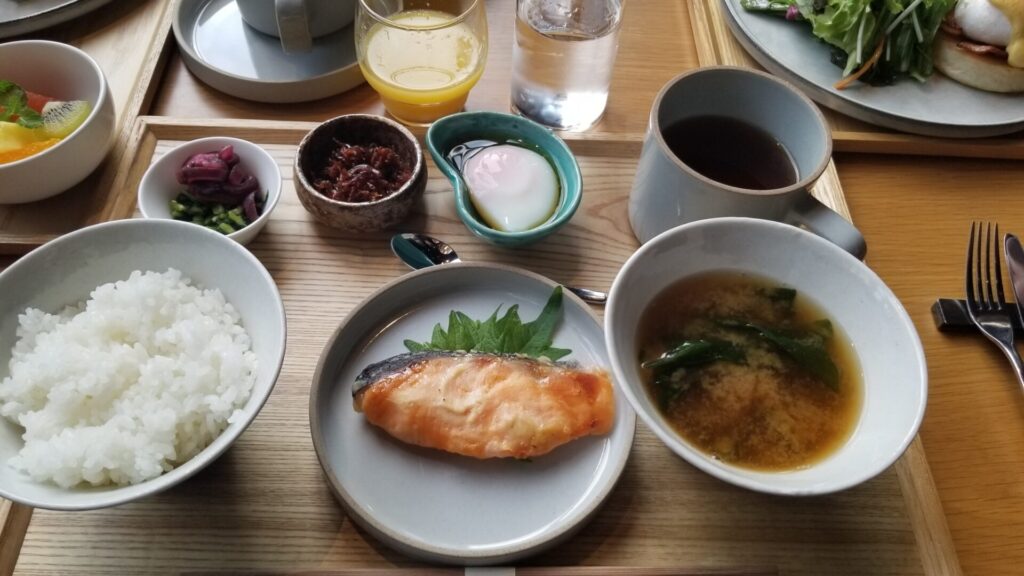 エースホテル京都の朝食和食セット
